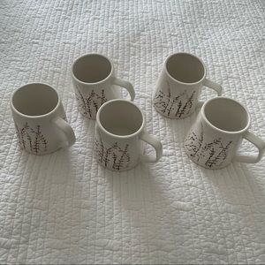 Set of 5 Mugs Dancing Grains